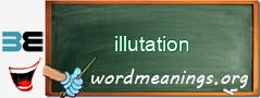 WordMeaning blackboard for illutation